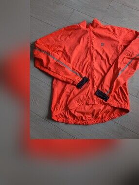 MEC Large Neon Coral Reflective Running Jacket